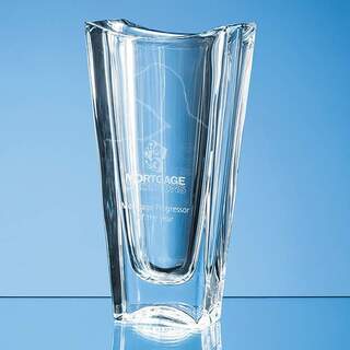 25.5cm Crystalite Okinawa Tapered Vase